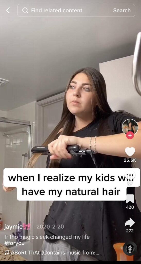 TikTok about hair